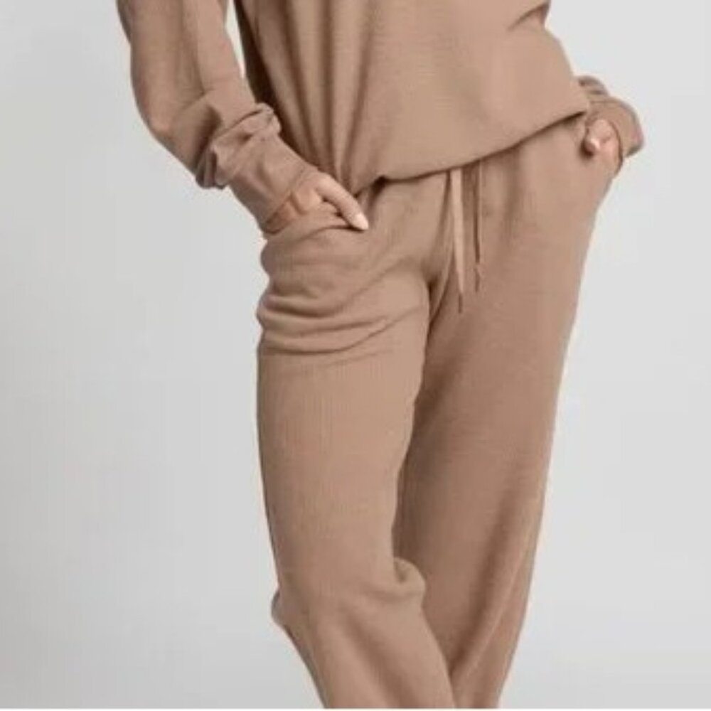 CMFRT Waffle Lounge Pant in Truffle